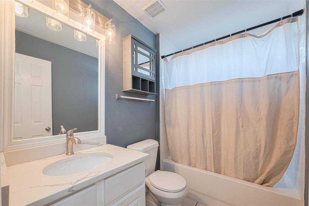 Two full bathrooms upstairs.