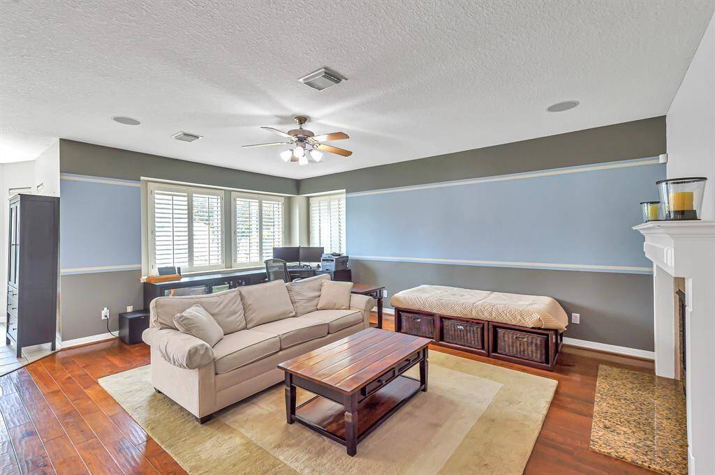 Open concept living room area