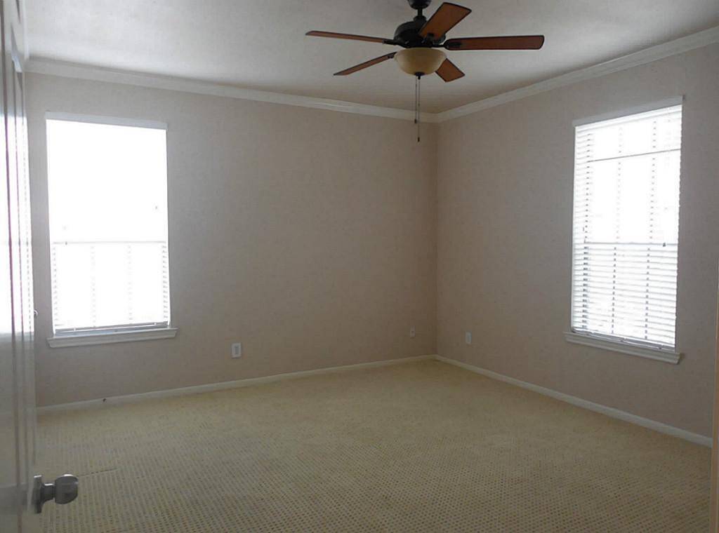 Natural light and ceiling fan