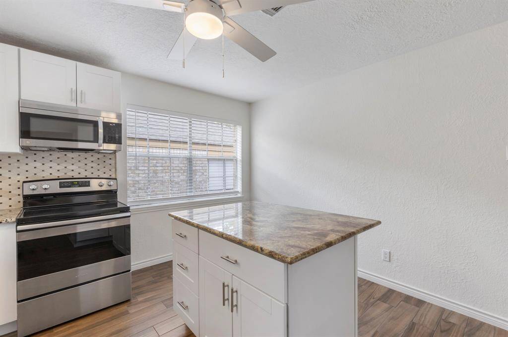 Nice natural light throughout the kitchen.