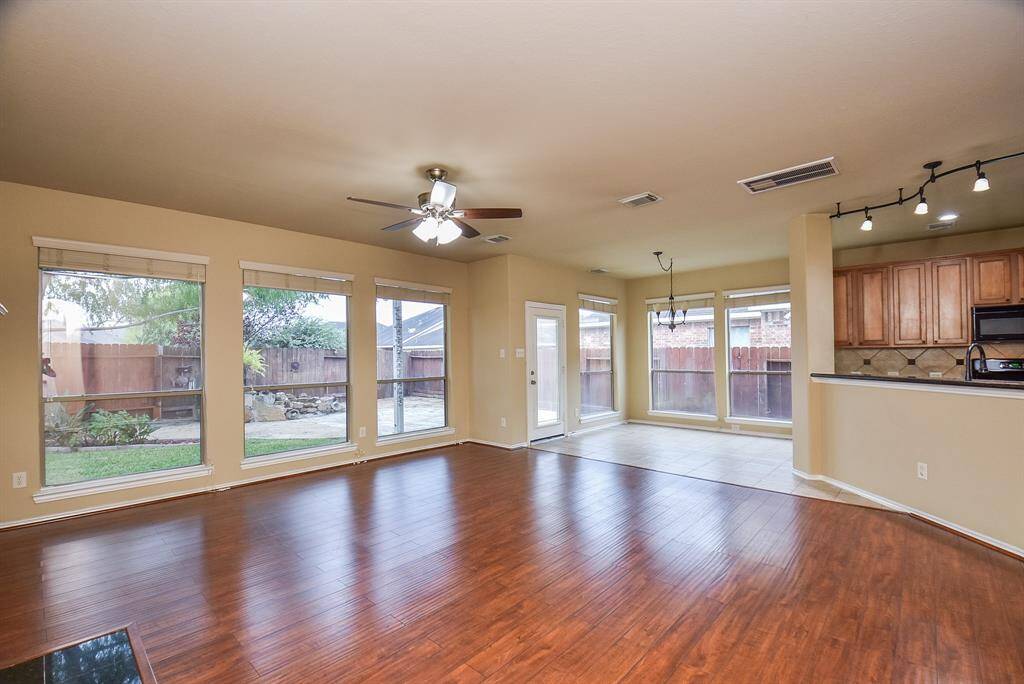 Living Room with beautiful Engineered Wood Floors