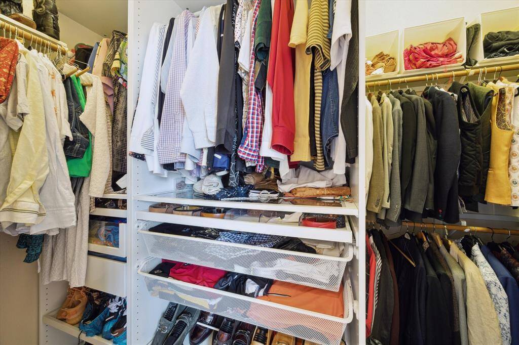 Closets with pull out Ikea cabinets