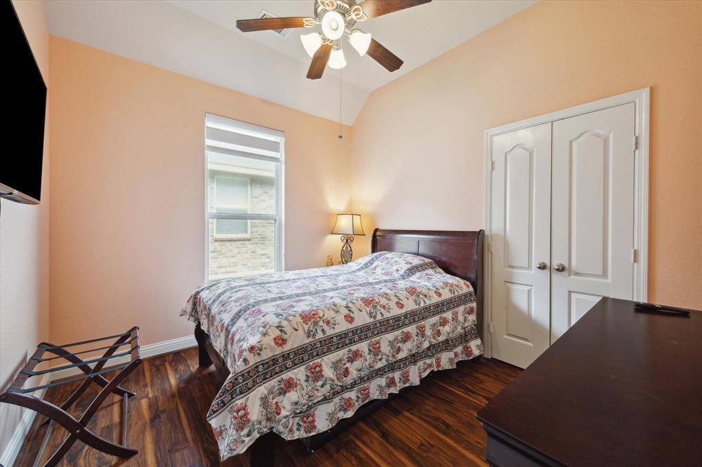 3rd bedroom with wood floor