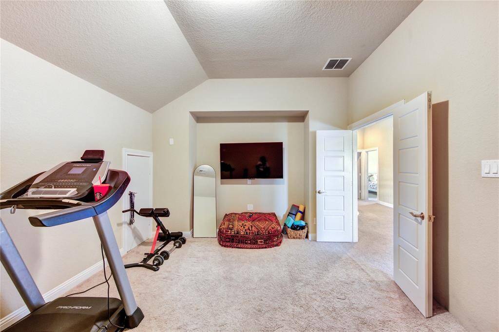 Multi-purpose Room currently set up as a Home Gym