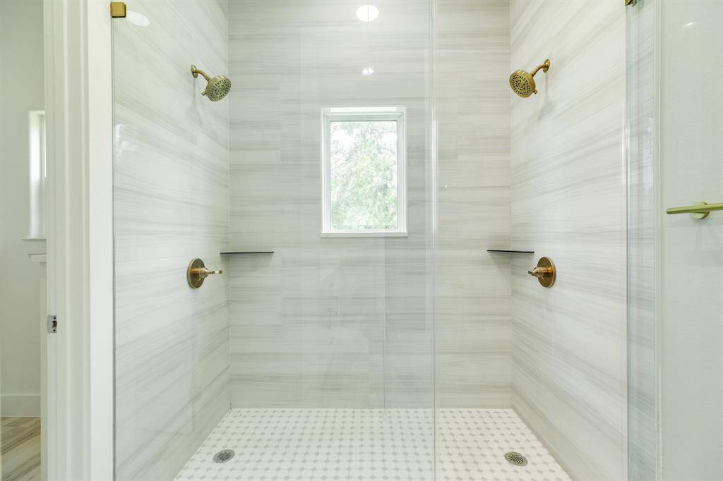 Spacious shower- Primary Bathroom
