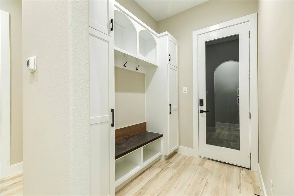 Mudroom off garage