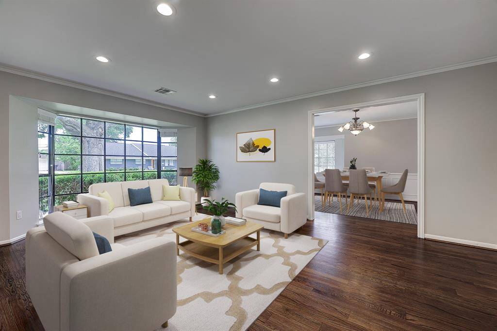 Room to the right of entry, would make a great office, workout space, and/or play area. Easily could become the 4th bedroom.