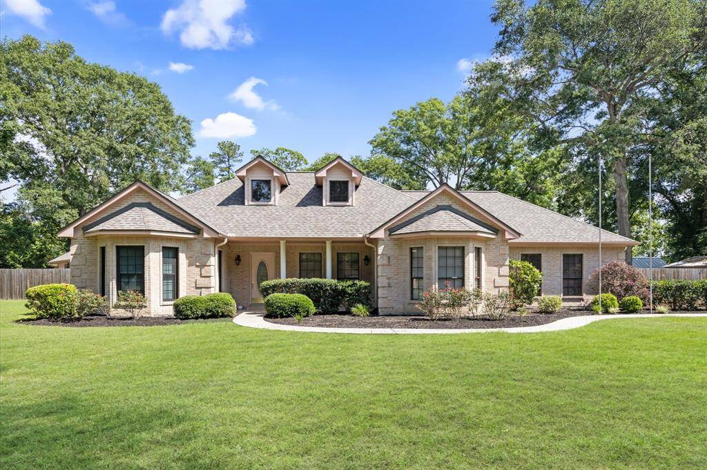 Stunning front elevation of this all brick home.