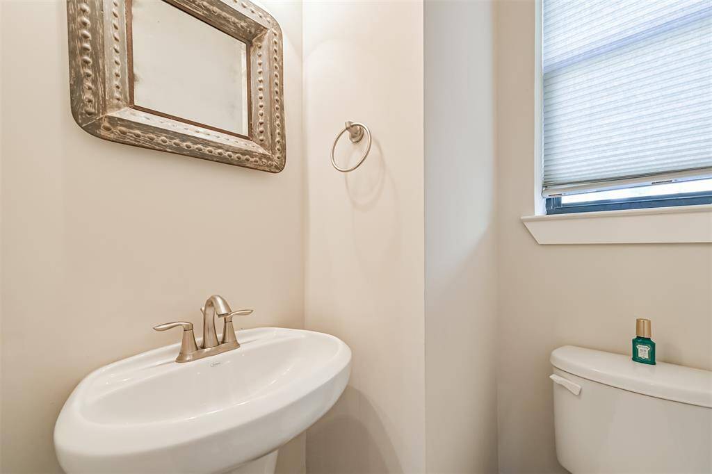 1/2 bath on second floor