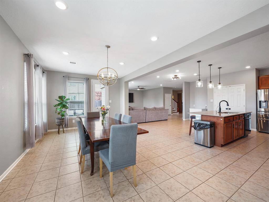 Dining room view showcasing the Open Layout of the home!