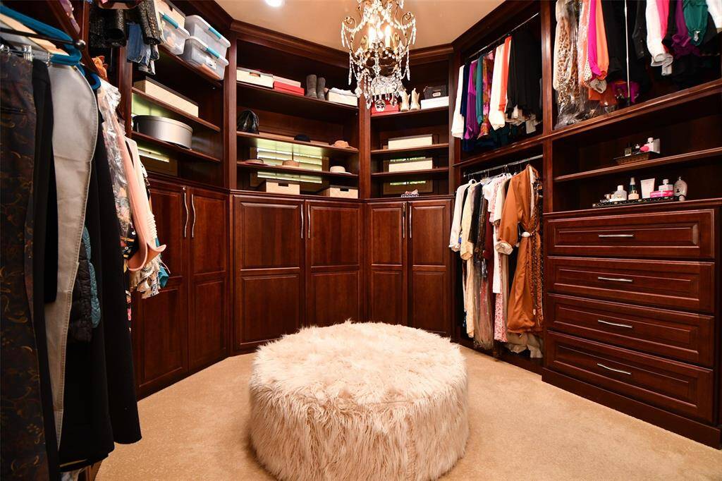 2nd closet in the primary bedroom, so many built ins.