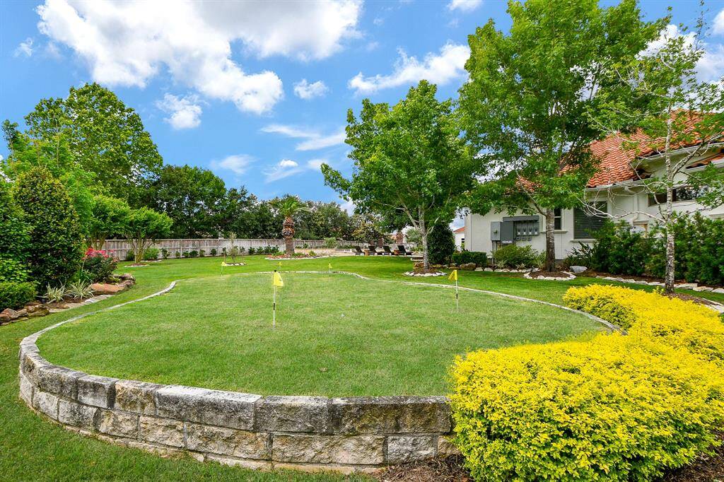 Putting green in your very own backyard.