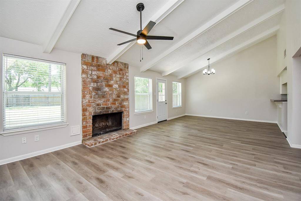 Elevated Ceilings with Updated Light Fixtures & Fans