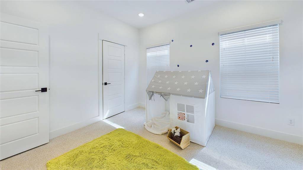 Spacious secondary bedrooms on the second floor with access to the Jack and Jill bathroom.