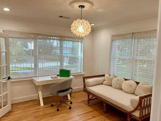 Full 1st floor bathroom has been updated with new vanity, mirror and lighting.  This is perfect for guests or for swimmers to rinse off after a swim in the pool.