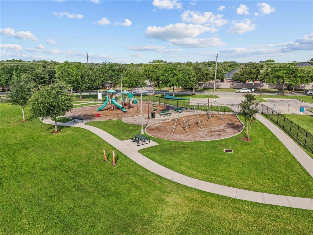A fun filled playground with swings, slides, monkey bars, and more! Plus picnic tables and benches, perfect for enjoying lunch outdoors while the kids play!