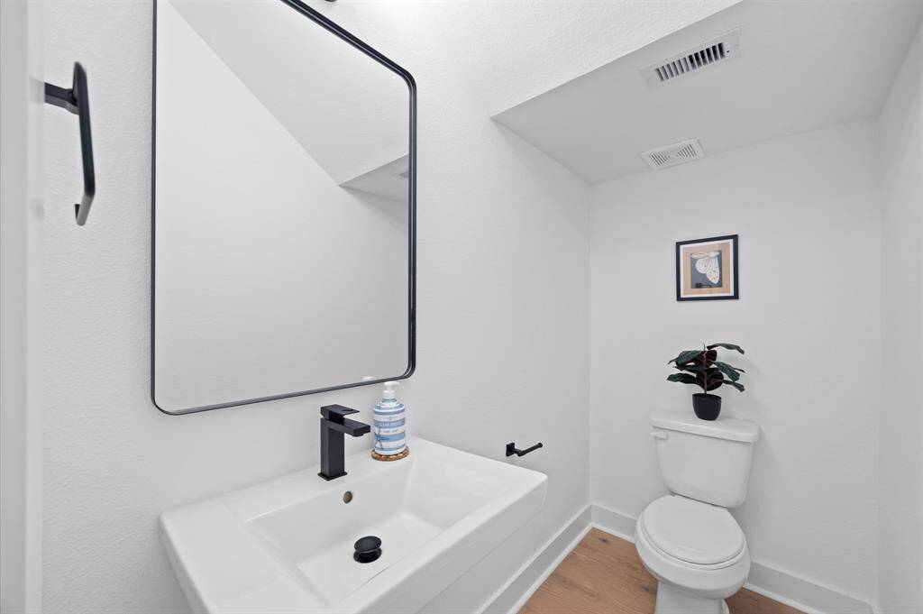 Powder room conveniently located on the first floor!