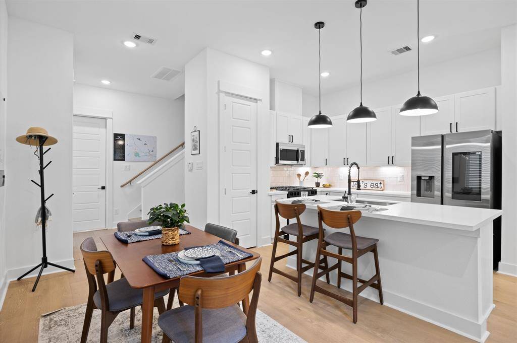 Spacious open concept living/dining/kitchen area on the first floor!