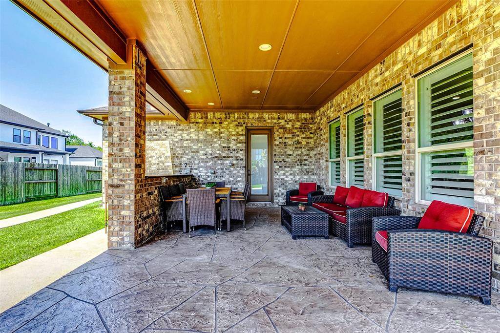 Step outside to find a spectacular place to relax and unwind under your covered patio!