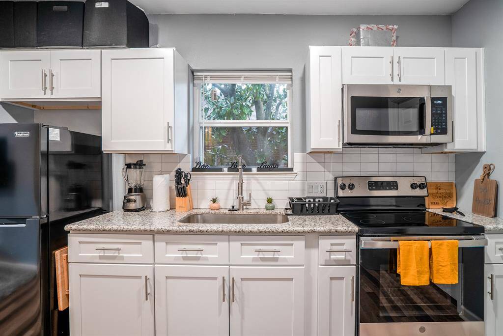 Kitchen with granite counters