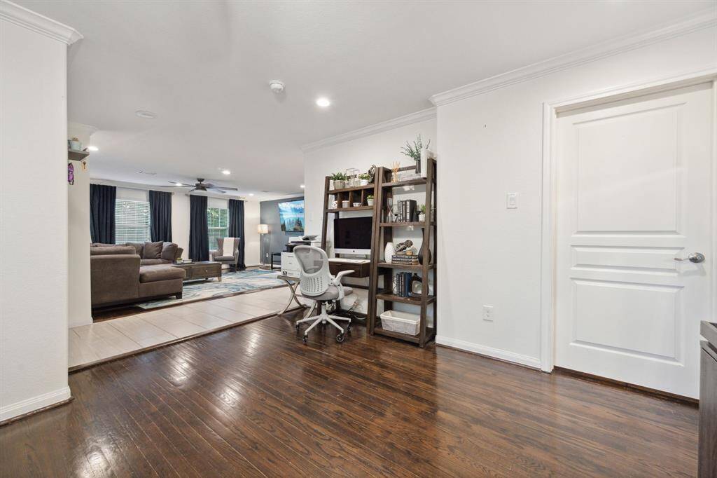 Whether you're running a business or just need a quiet Zoom corner, this cozy office nook keeps you productive and close to snacks!