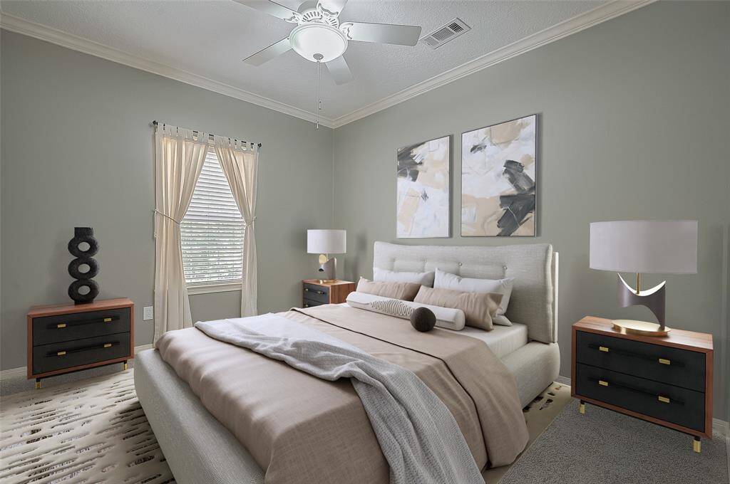 Virtually sstaged - this gives you an idea of how spacious the 2ndary bedrooms are!
