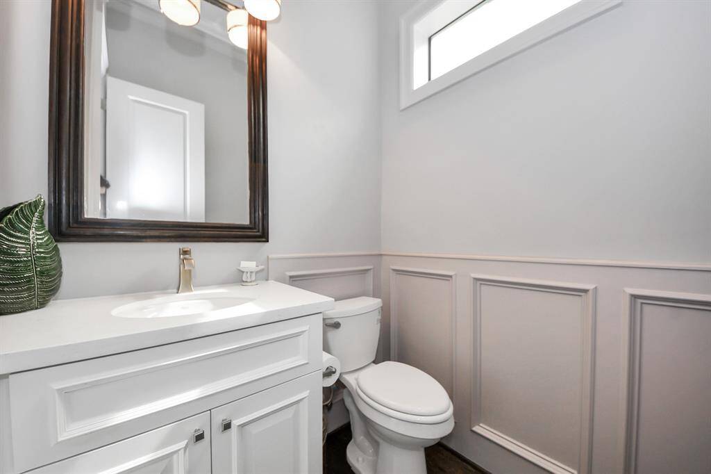 Living area powder room