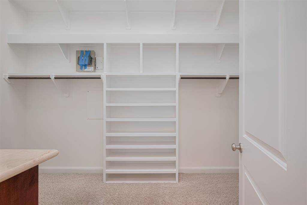 Third primary closet with built ins!
