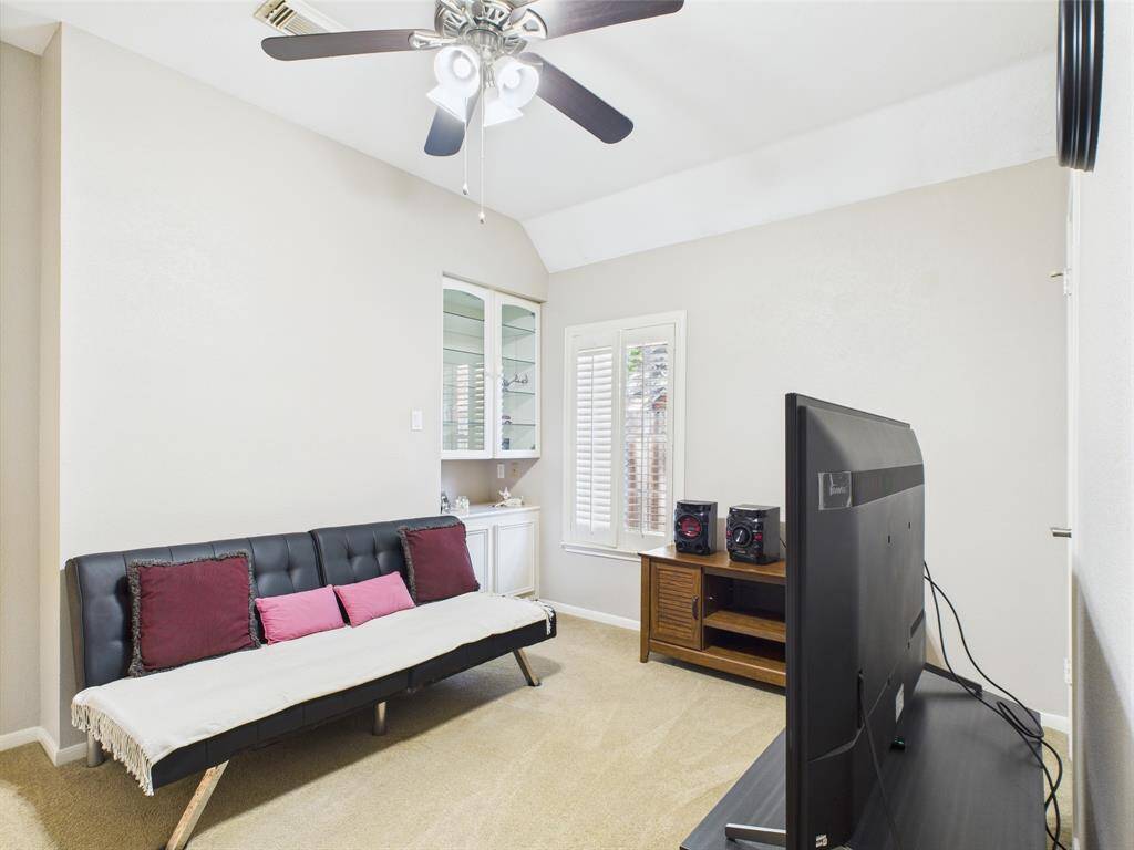 4th bedroom with built in, could be used as a study, located off primary bedroom