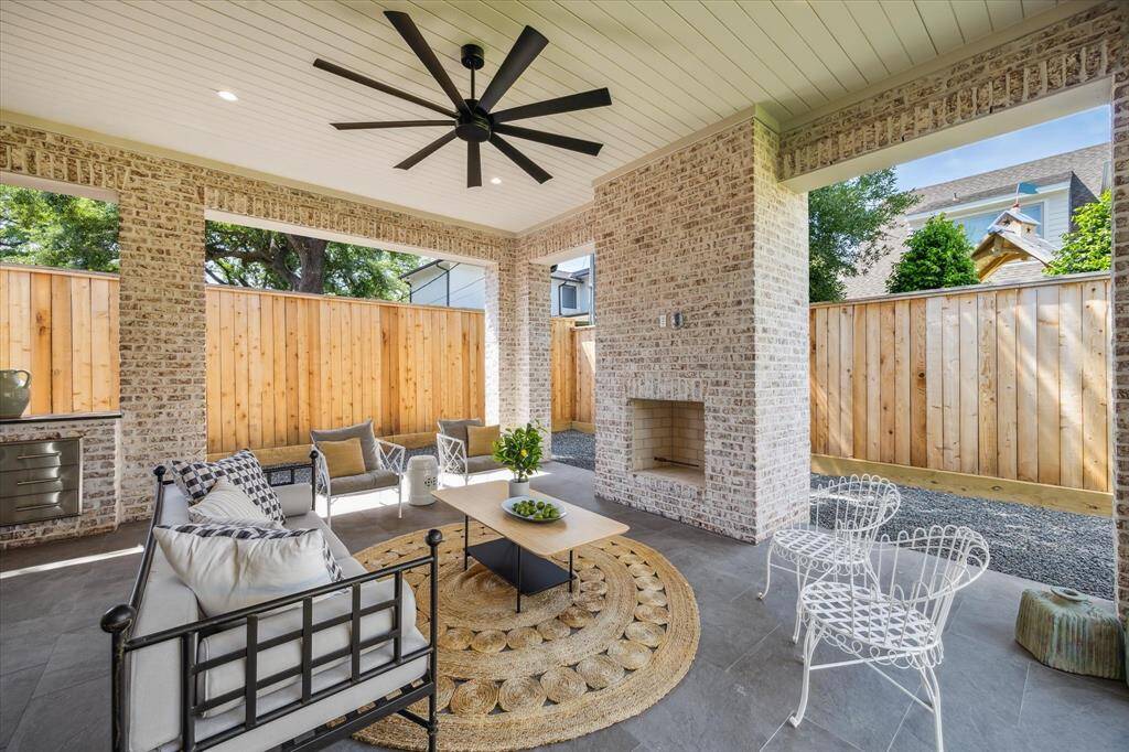 A view of the spacious backyard, with plenty of room for a pool!