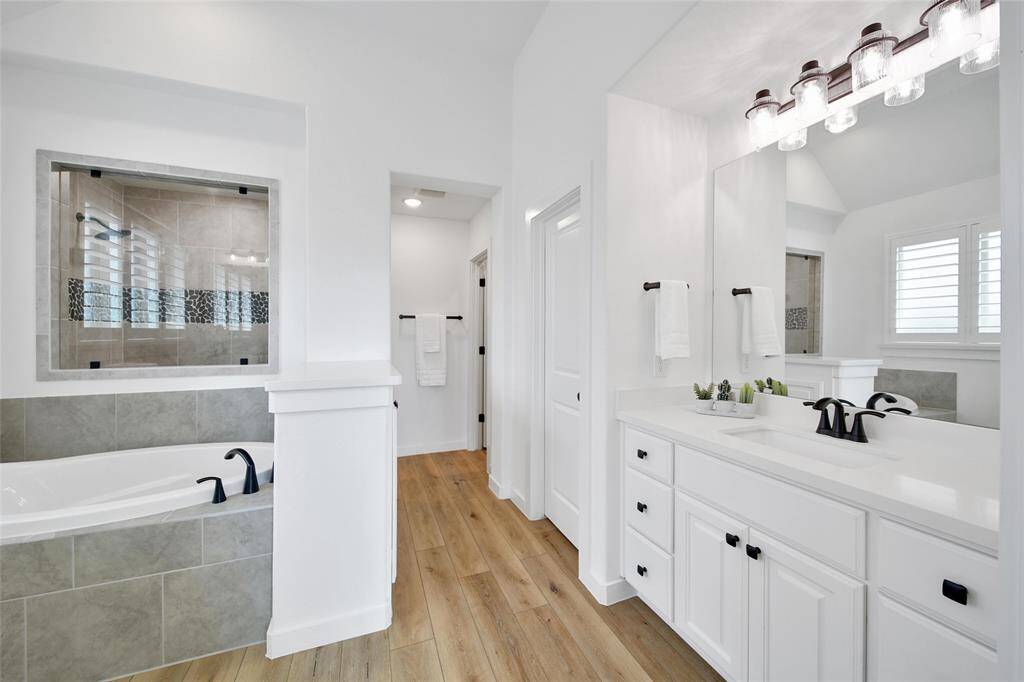 Dual Vanities offer plenty of space for two to get ready each day.