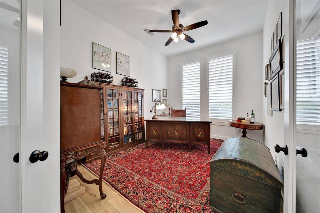 Handsome Study provides the ideal space to conduct business or just keep your family organized.