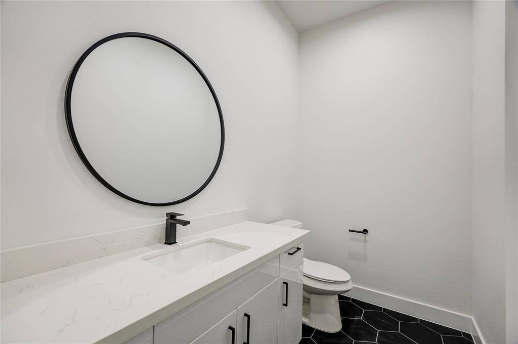 Large half bathroom