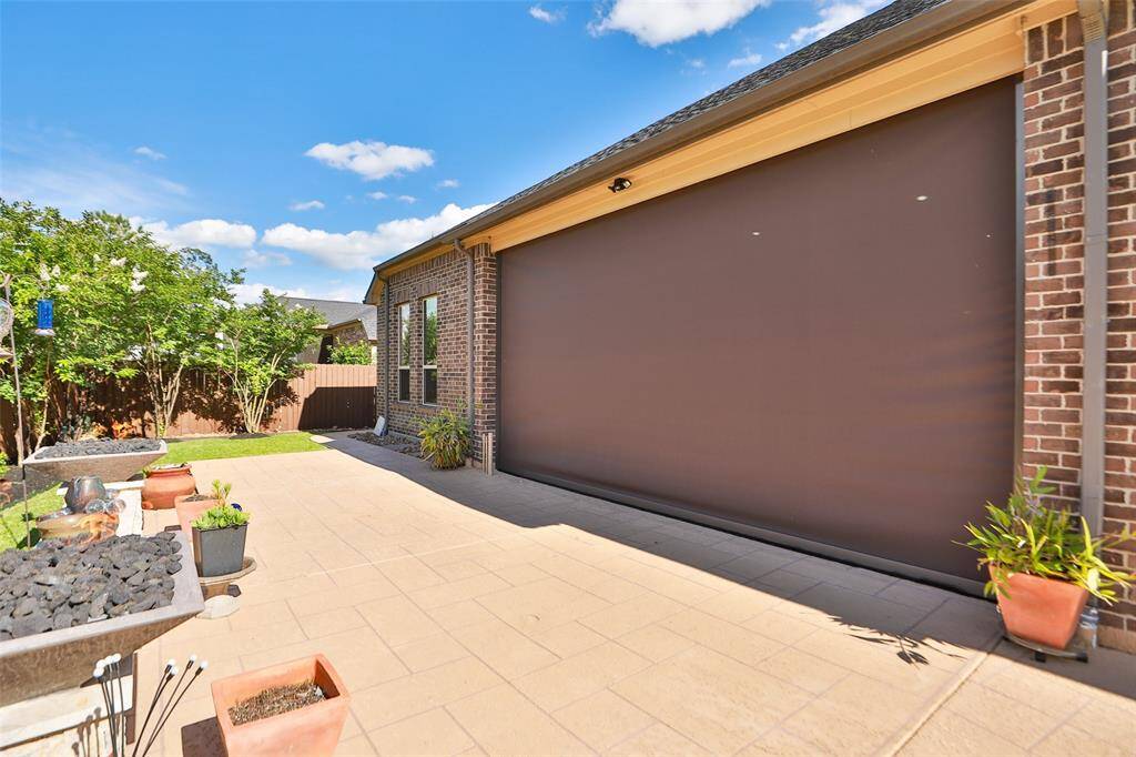 Motorized screen to enclose the covered patio!