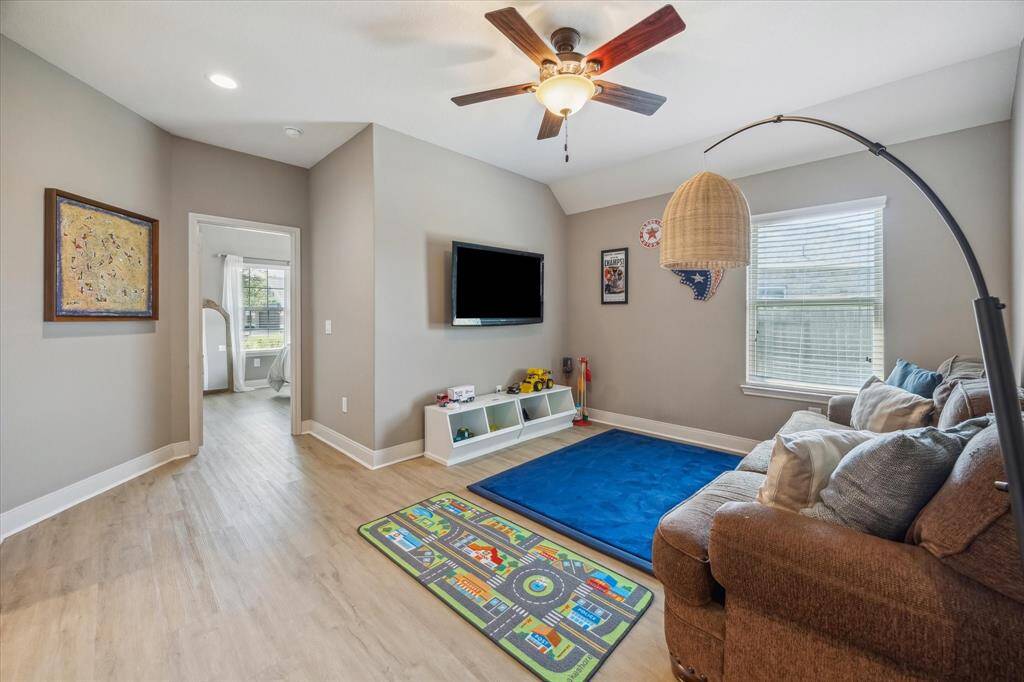 This Flex room is currently used as a cozy TV room and kids’ play area, this flexible space adapts to your lifestyle—perfect for movie nights, gaming, homework, or creative play.