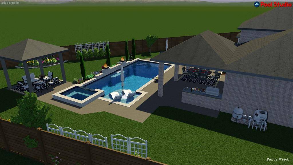 Home Has no Pool. its Virtual staging