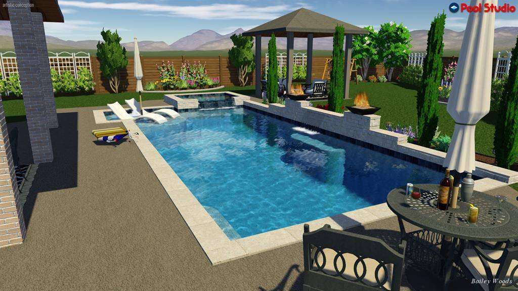 Home Has no Pool. its Virtual staging
