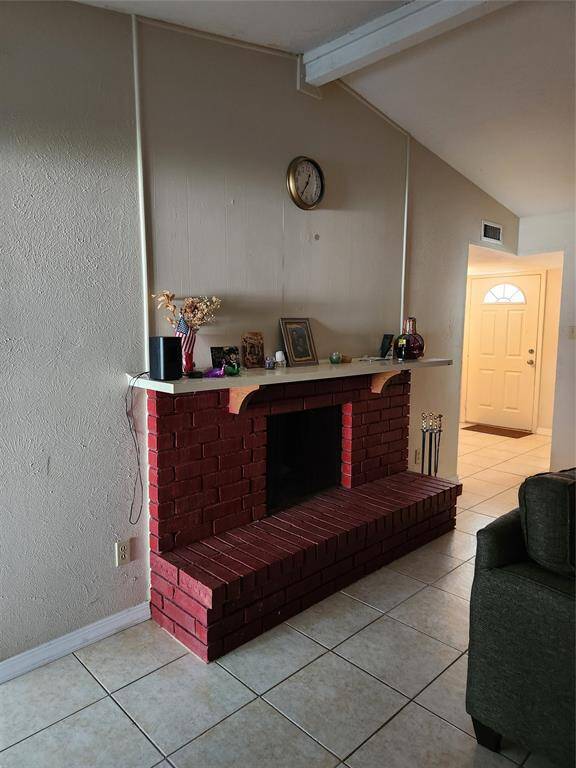 Wood burning Fireplace in the Living Room