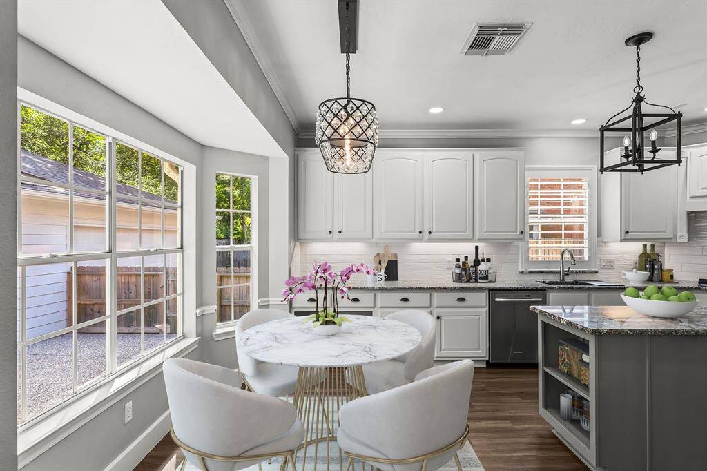 Virtually staged Breakfast Nook
