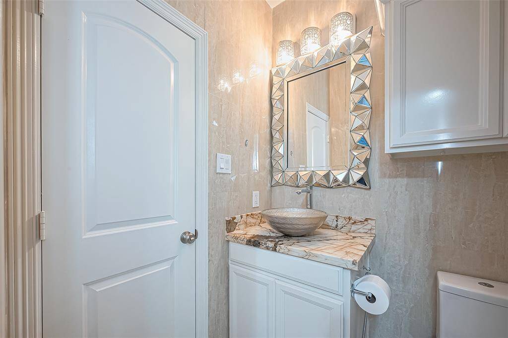 1st full bathroom upstairs.