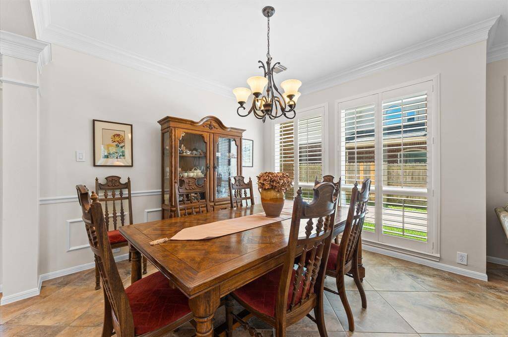 Formal dining room. Furniture is for sale.