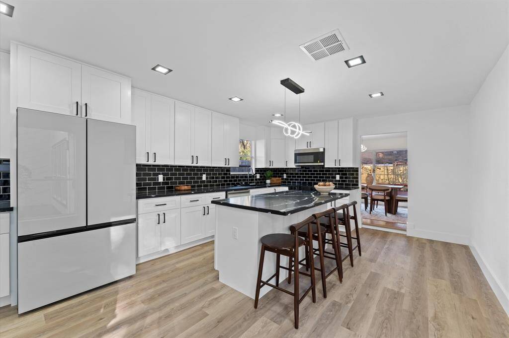 Kitchen has been completely remodeled and includes top of the line appliances
