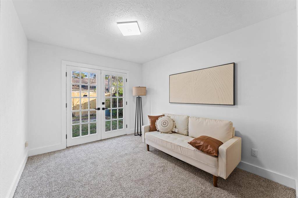 Sitting area in the primary bedroom that could be used as a gym area, or nursery or convert to another walk in closet