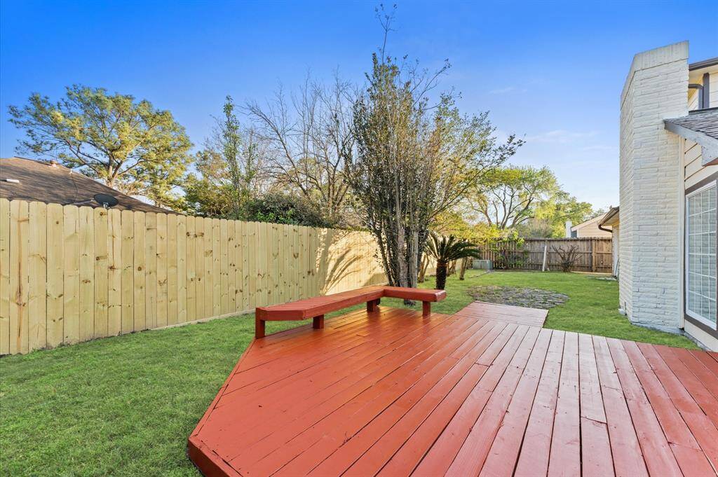 Back fence has been replaced