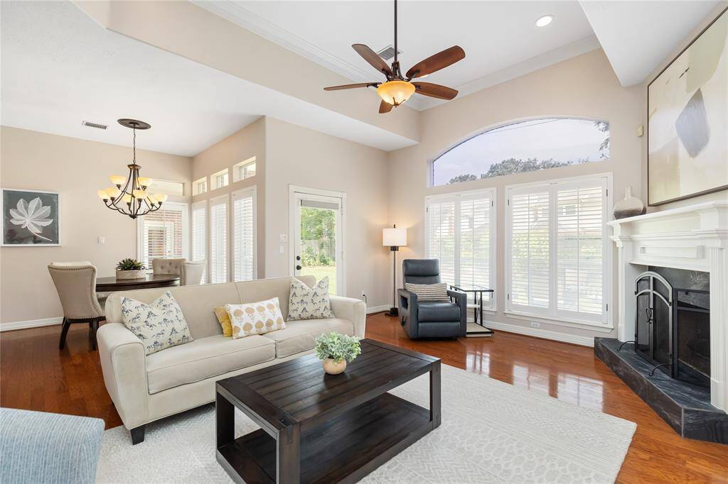 Head outside through the back door, also located in the Family Room