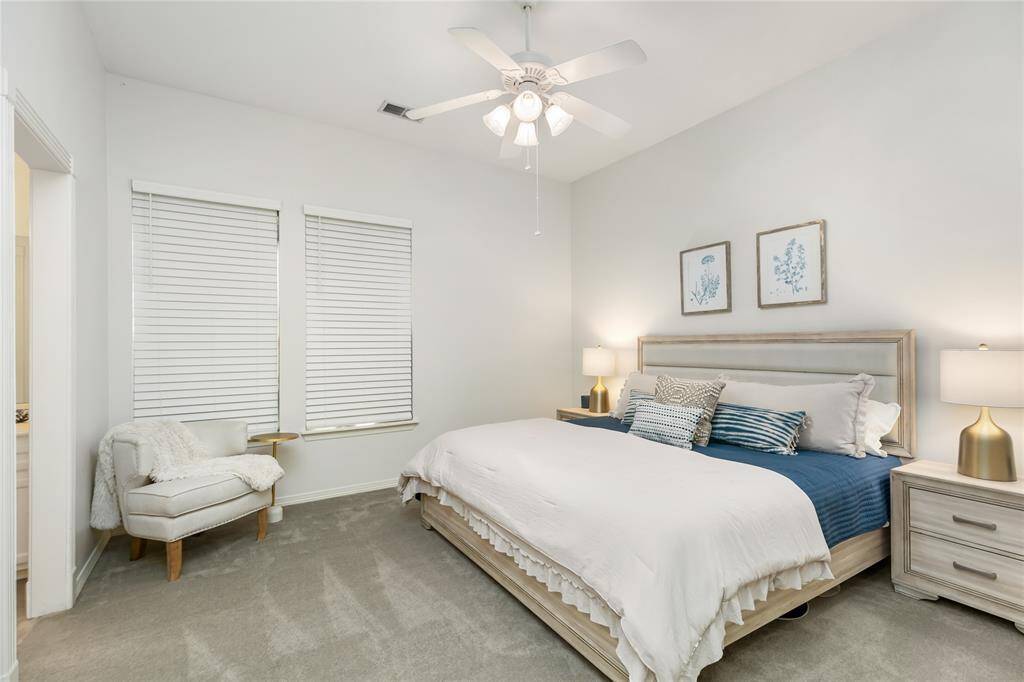 Upstairs you'll find 3 bedrooms. This one shares a Jack and Jill bathroom with bedroom #3