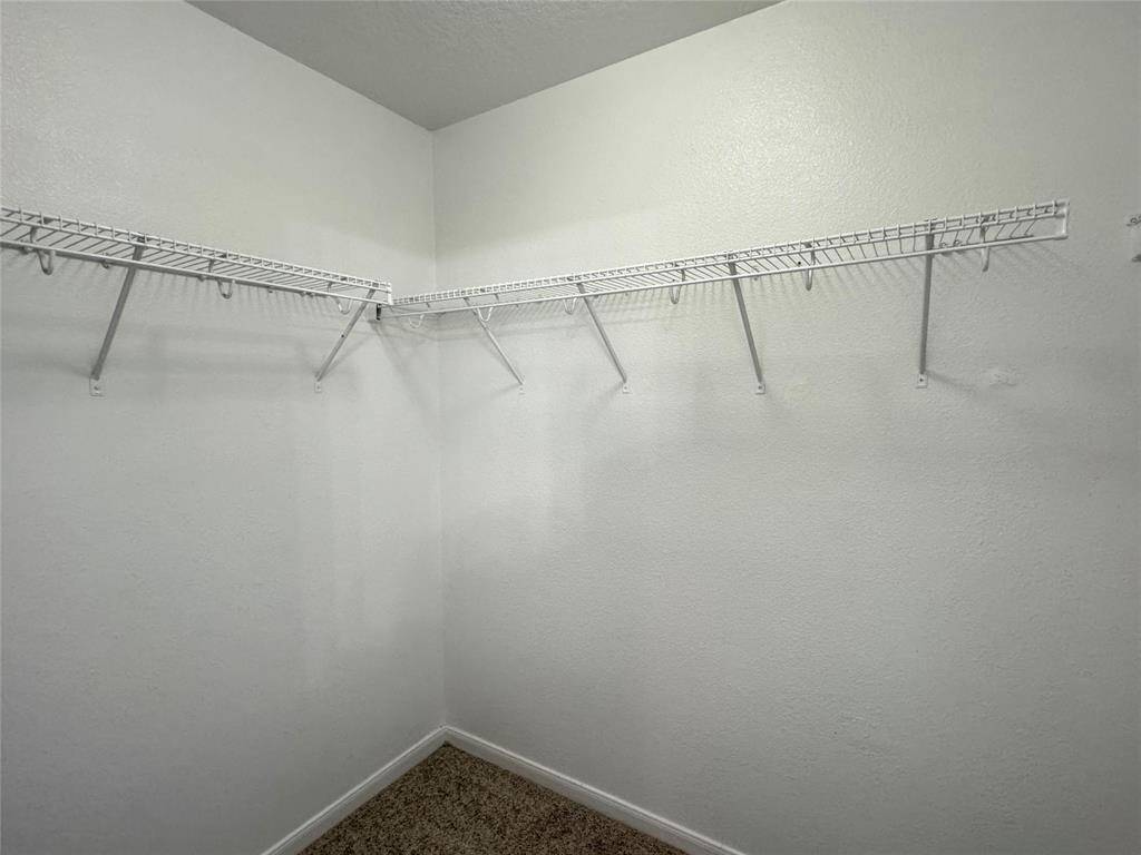 Spacious primary closet