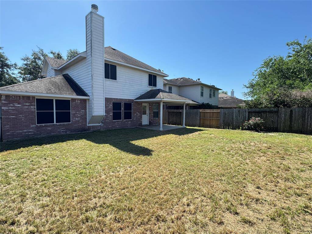 Huge backyard with covered porch