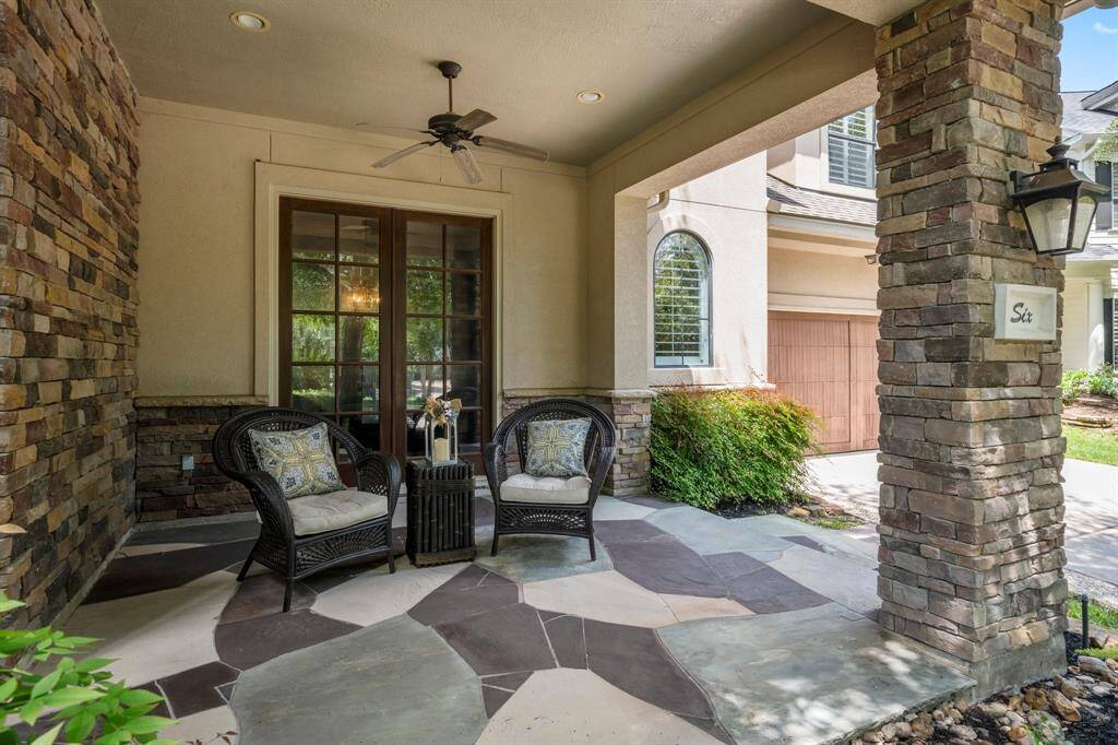 Charming front porch, perfect for relaxing outdoors.
