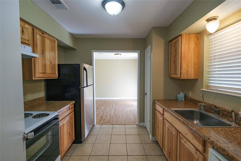 Kitchen facing dining room